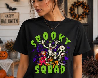 Mickey Spooky Season Cousin Shirt, Halloween Vacation Tee, Vampire Mouse Graphic Shirt, Cute Halloween Party Outfit, Kids Halloween Clothes