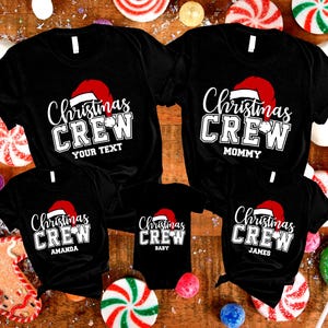 Christmas Crew Custom Shirt, Family Christmas Matching Shirts, Christmas Party Shirts, Custom Christmas Group Shirts, Christmas Squad Shirt
