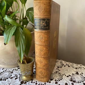 The Rise of the Dutch Republic by John Motley 1890 Antique Vintage Decorative Hardback Book History Victorian Literature Netherlands Europe