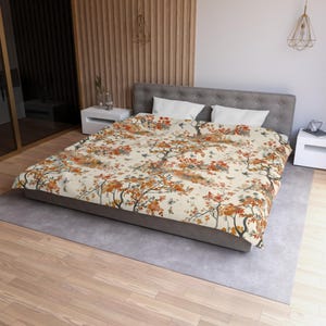 Cottagecore Duvet Cover, Farmhouse Bedding, Floral Bedspread, Rustic Home Decor, Botanical Bedroom Set, Vintage Style Comforter