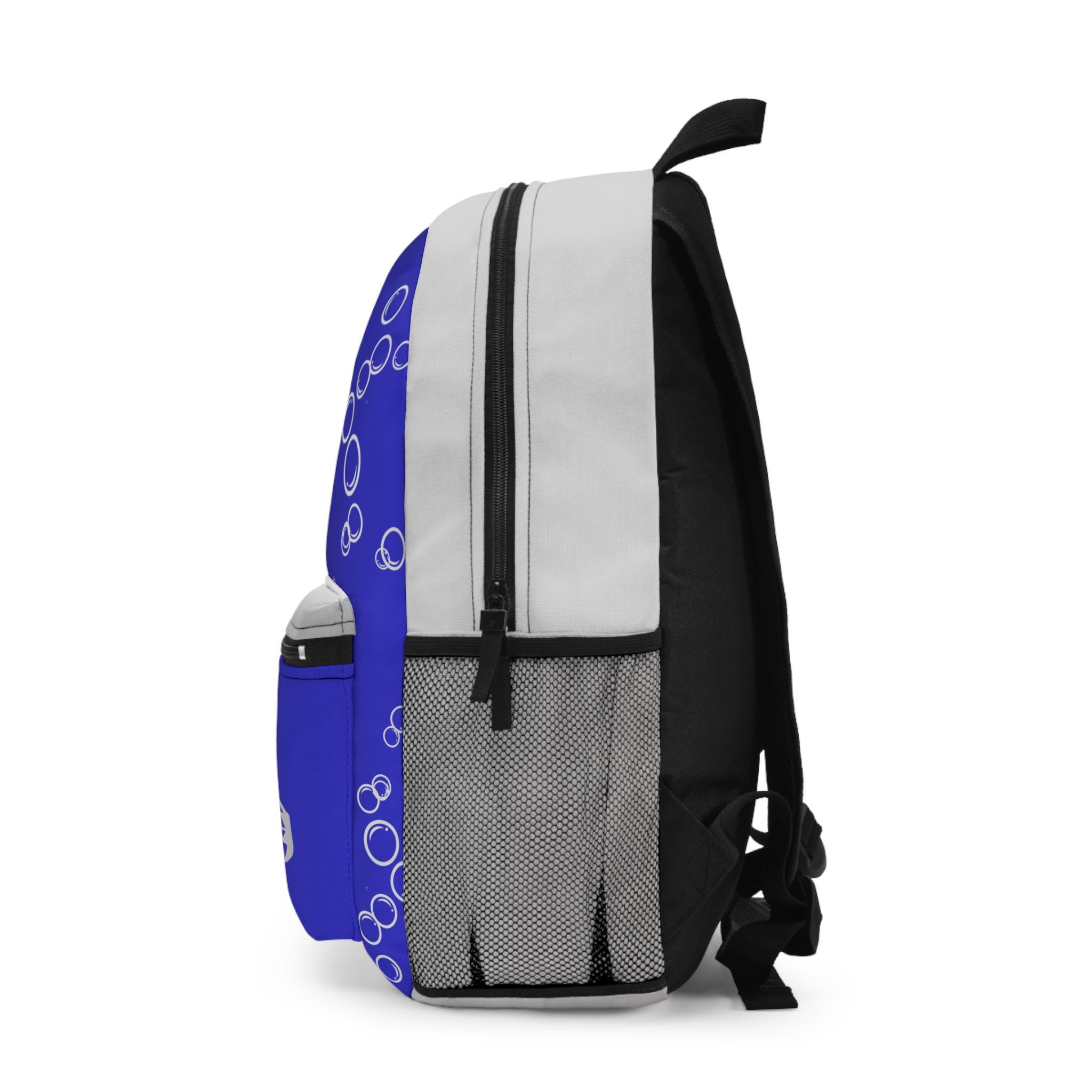 Blue Hawaiian Shark Sea Turtle Pattern Print Premium Backpack