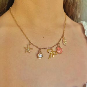 Build Your Own Charm Necklace, Design Your Own Charm Necklace, Gold Charm Necklace, Layering Necklace