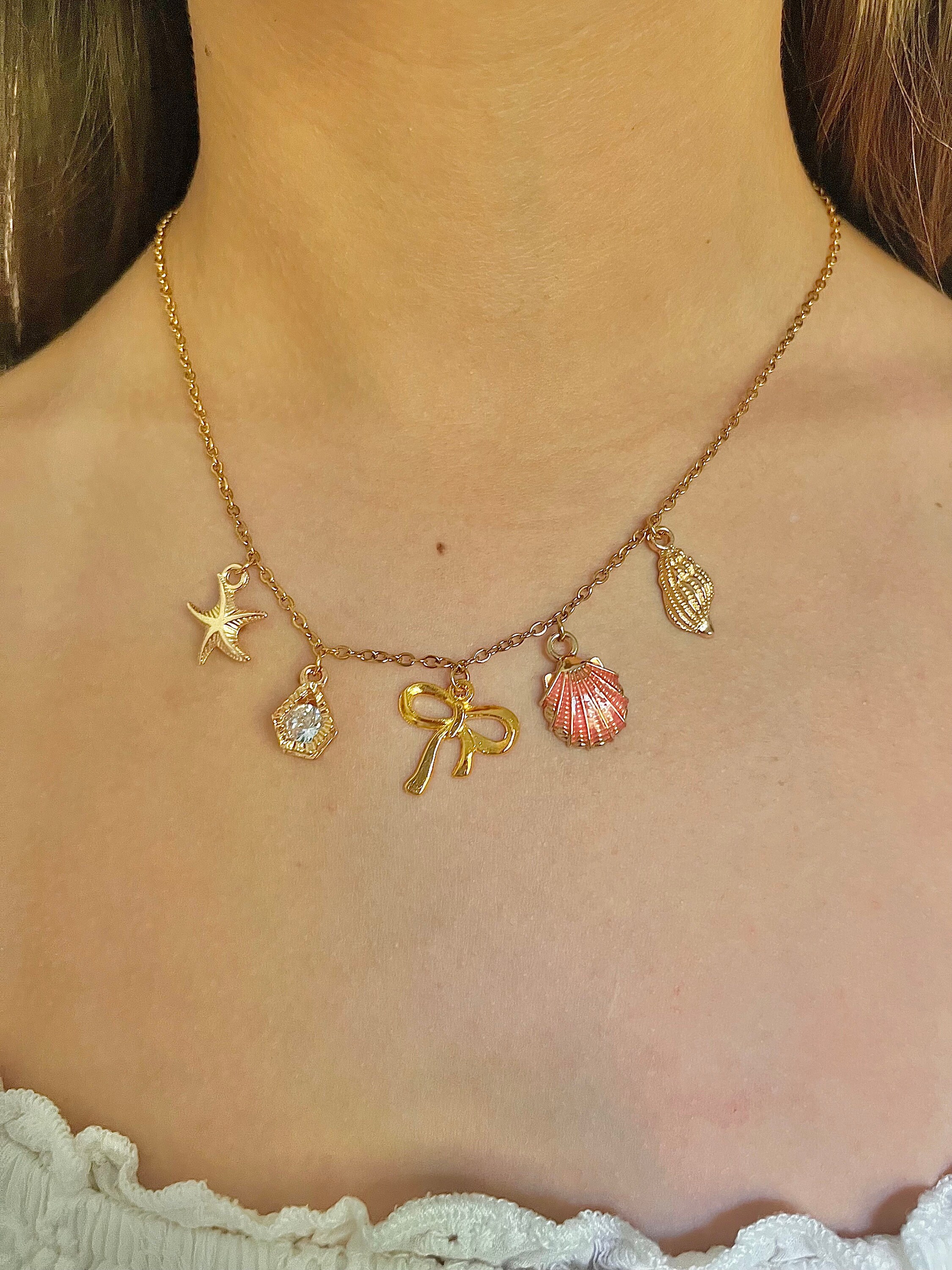Build Your Own Charm Necklace, Design Your Own Charm Necklace, Gold Charm Necklace, Layering