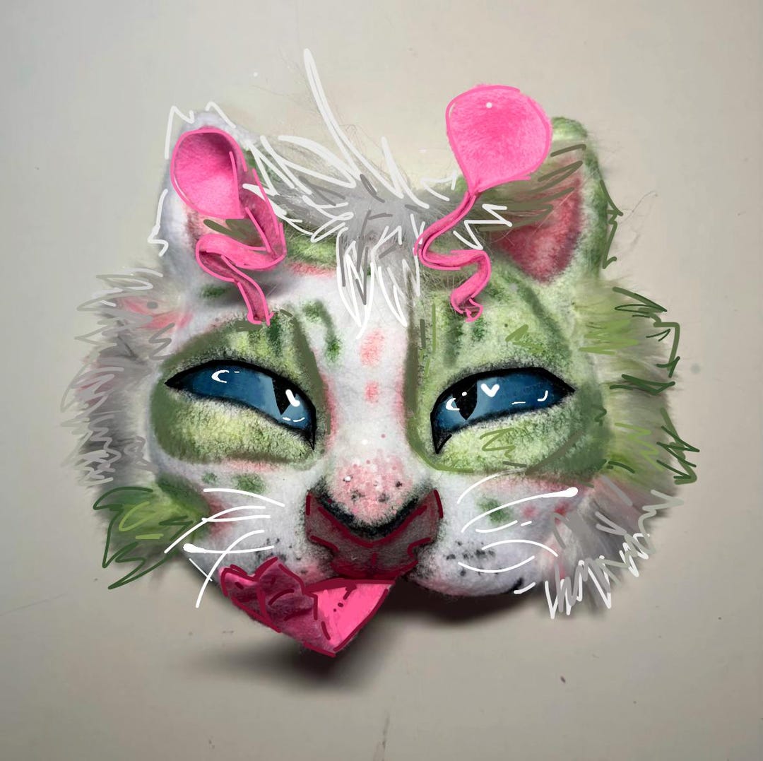 Therian Mask Cat Alien - Etsy