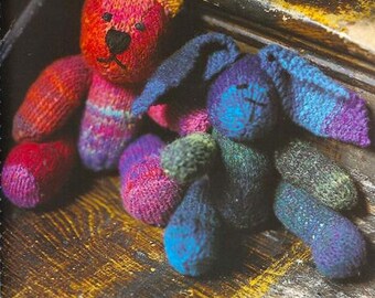 Noro Kureyon Bear and Rabbit, digital knitting pattern download