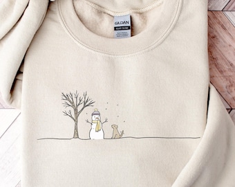 Snowman Sweatshirt, Christmas Sweatshirt, Christmas Snowman Shirt, Christmas Crewneck, Christmas Shirts for Women, Cute Christmas Pullover