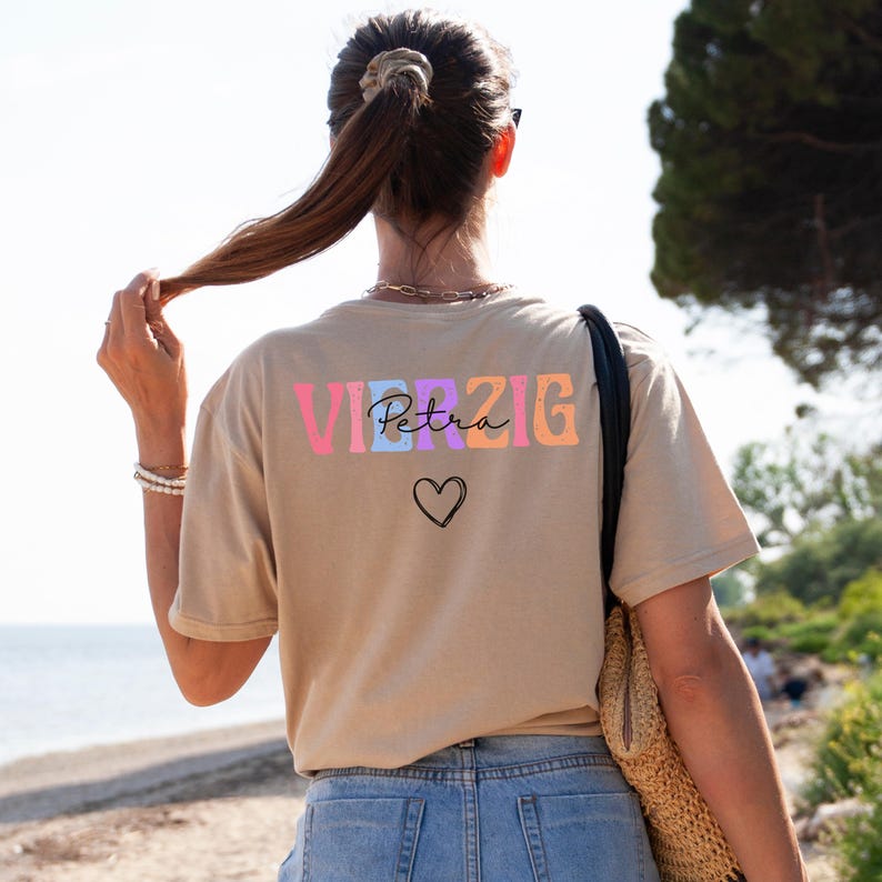 40 Geburtstag Tshirt, Geschenk zum 40 Geburtstag Shirt, Geschenk 40. Geburtstag Frau, 40er Geburtstag Frauen Shirt, Geburtstagsgeschenk 40er Sand