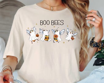 Bo Bees Halloween T-Shirt, Funny Halloween Shirts, Halloween Bee Shirt, Bee Themed Gifts, Bee Halloween, Womens Bee Shirt for Halloween Gift