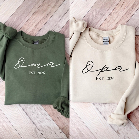 Oma Sweatshirt, Schwangerschaft verkünden Oma und Opa, Oma Shirt, Oma Tshirt, Geschenk Oma Geburtstag, Du wirst Oma, Weihnachtsgeschenk Oma