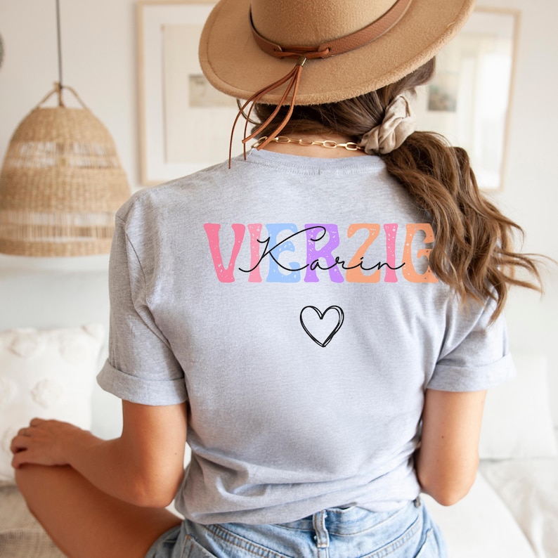 40 Geburtstag Tshirt, Geschenk zum 40 Geburtstag Shirt, Geschenk 40. Geburtstag Frau, 40er Geburtstag Frauen Shirt, Geburtstagsgeschenk 40er Sport Grey