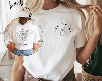 Bride Shirt, Team Bride Shirt, Bachelorette Party Shirts Personalized Bachelorette Shirts, Bachelorette Gifts, Outfit Bachelorette Merch