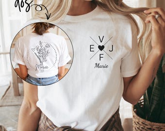 T Shirt Evjf Personnalisé, Tee Shirt Evjf, Kit Evjf, Cadeau Evjf Tshirt Personnalisé Evjf Goodies Evjf T-Shirt Evjf Shirt, Flocage Evjf