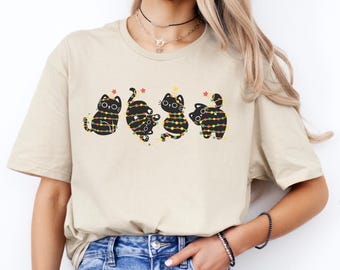 Christmas Cat Shirt, Funny Cat Shirt, Funny Cat Tshirt, Cat Shirt, Cat Lover Gift Christmas, Gift for Cat Lovers, Cat Mom Shirt Christmas