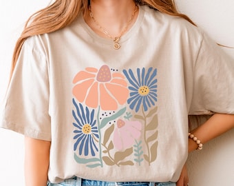 Boho Shirts For Women Wildflower Shirt Boho Clothing Boho Tops Summer Shirt Boho Tshirt Boho T shirt Boho Gifts For Women Boho Flower Shirt