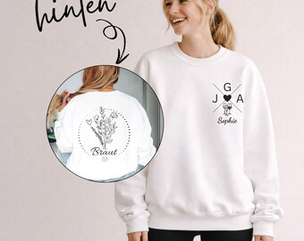 Jga Pullover Damen, Jga Sweater Frauen, Jga Sweatshirt, Jga Pulli, Braut Sweatshirt, Jga Damen Shirt, Jga Shirt, Jga Geschenke, Jga Ideen