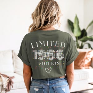 Limited Edition Shirt, 60 Geburtstag Shirt, 30 Geburtstag Shirt, 30. 40. 50. 60. Geburtstag Frau, 18. Geburtstag Mädchen, Geschenk Freundin bild 7