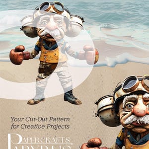 DIY Pattern Paperdoll - Articulated craft decoration - Papercraft - Party Fun - Gift - Albert Einstein