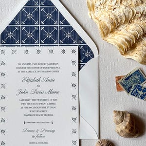 Rosemary Wedding Invitation Suite | Watercolor Beach-Inspired Invitation Suite| Semi-Custom Wedding Invitation