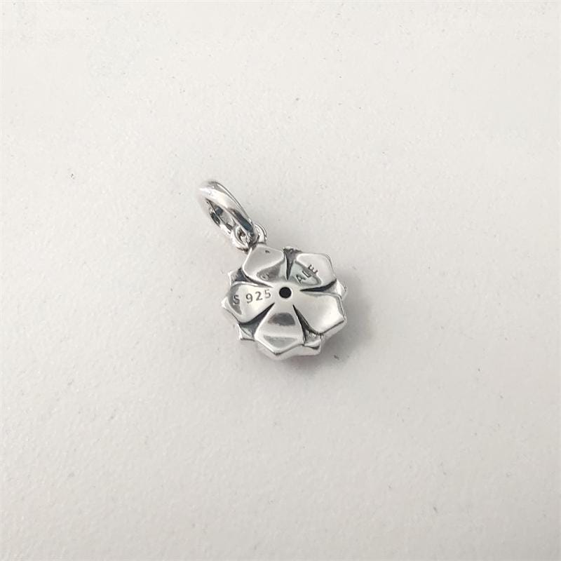 Pandora S925 ALE Magnolia Bloom Floral Enamel Dangle Charm