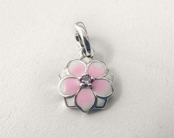 アクセサリー Magnolia Bloom Dangle Charm/14k Heart Retired Pandora Magnolia Bloom Dangle :: Enamel Charms