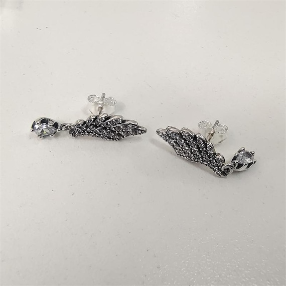 Pandora dangling angel wing stud earrings discount