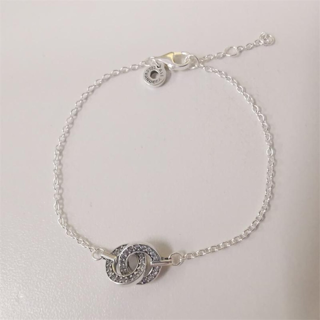 ブレスレット ROMANTINUER SN168 Pendant Chain Bracelet ROEN NYC - JIN Diamond Tennis & Curb Chain Bracelet - 18K