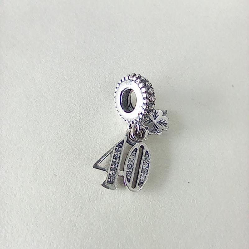 Pandora 40th Years Birthday Anniversary Charm with Pouch - Etsy