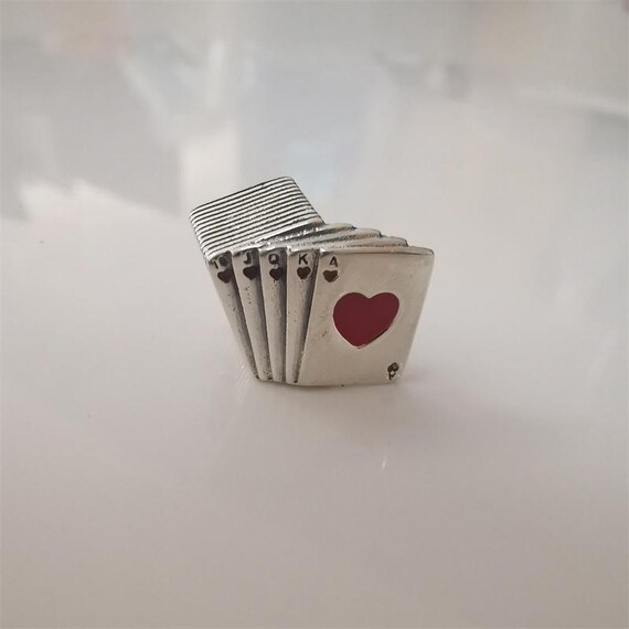 Pandora Charm Playing Cards Las Vegas Bead W Suede Pouc - Etsy