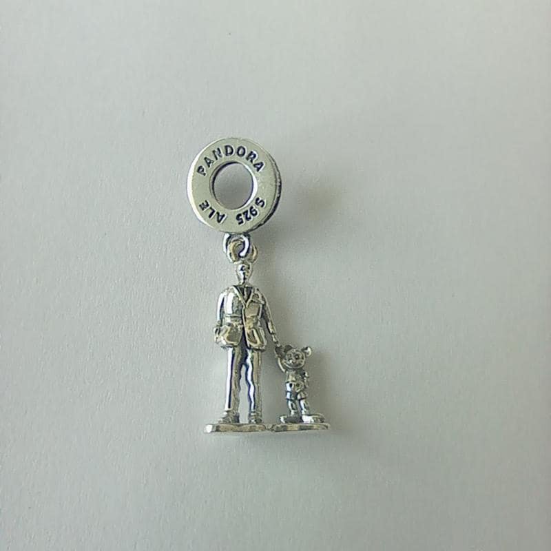 Produktbild von Süßer Pandora-kompatibler Charm „Mädchen Mit Pferd“ Aus 925 Sterling Silber Mit Zirkonia