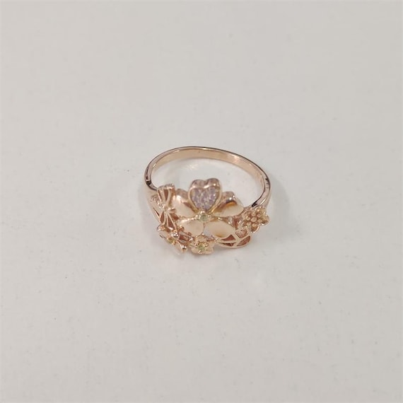 Pandora Rose Gold Wildflower Meadow Pink CZ Ring Etsy