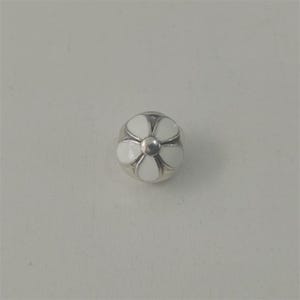 Pandora S925 Daisy Silver Fixed White Flower Clip Bracelet Charm