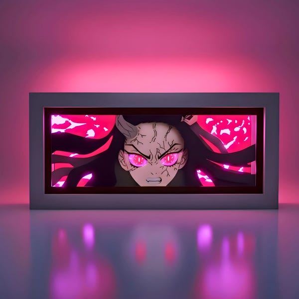 Nezuko Kamado Light Box | Demon Slayer RGB Anime Light