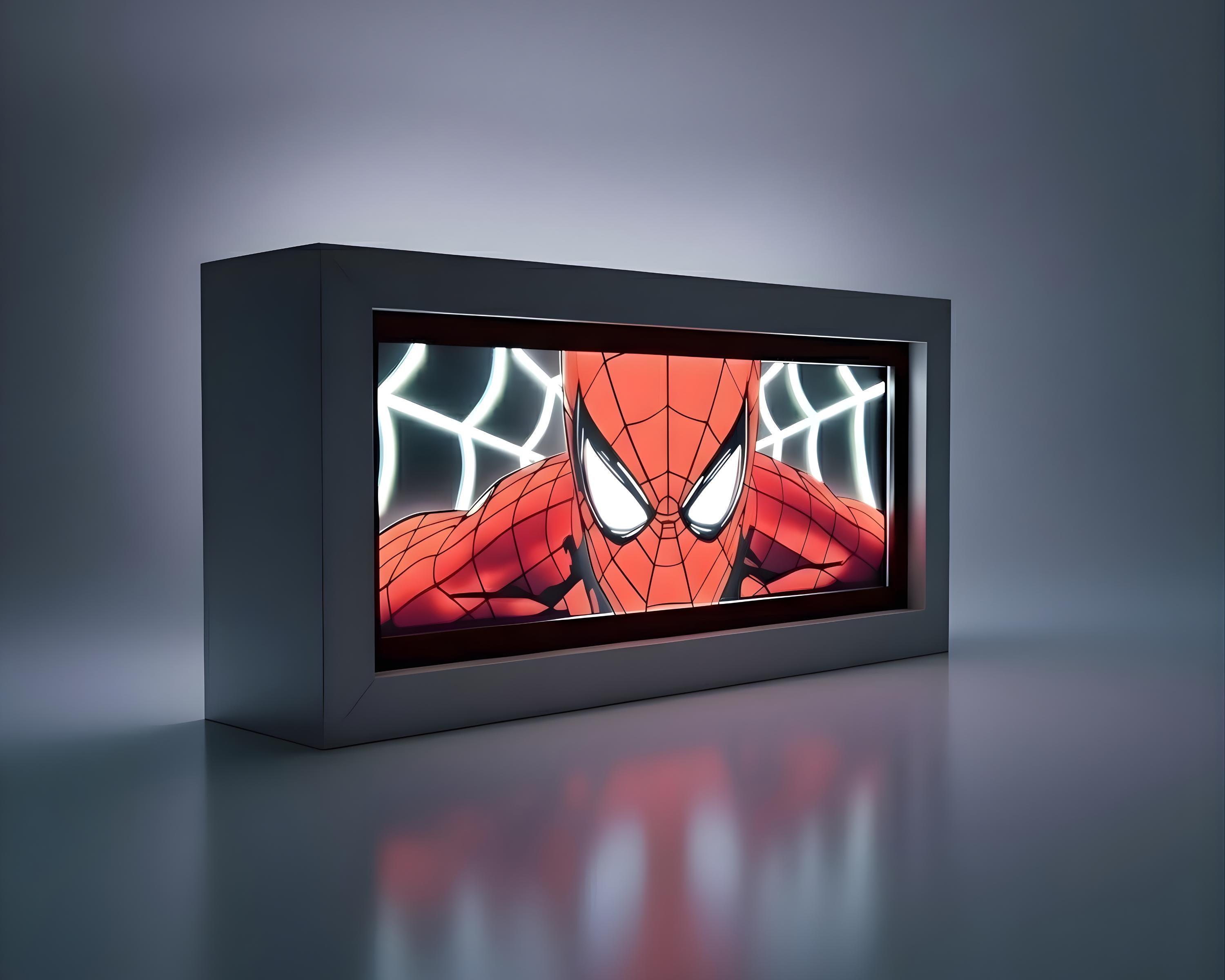 r*️様 MARVEL LIGHT BOX THE FIRST TEN YEAR Hot Toys Marvel Studios 10th Anniversary USB Light Box