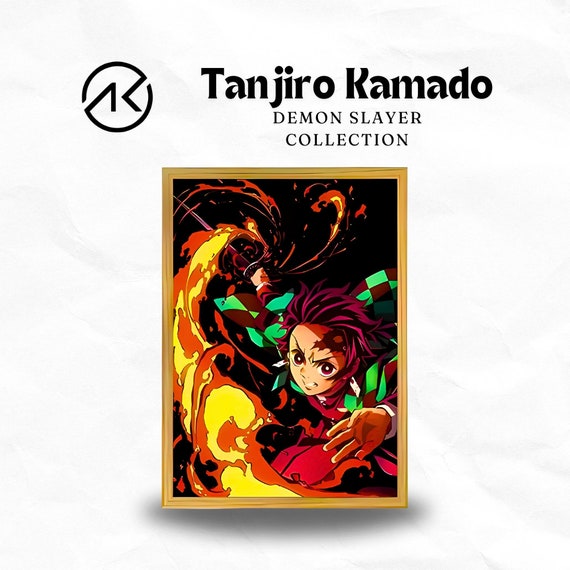GNKIO Kamado Tanjiro Anime Poster2 Impression sur toile pour décoration de chambre à coucher 50 x 75 cm
