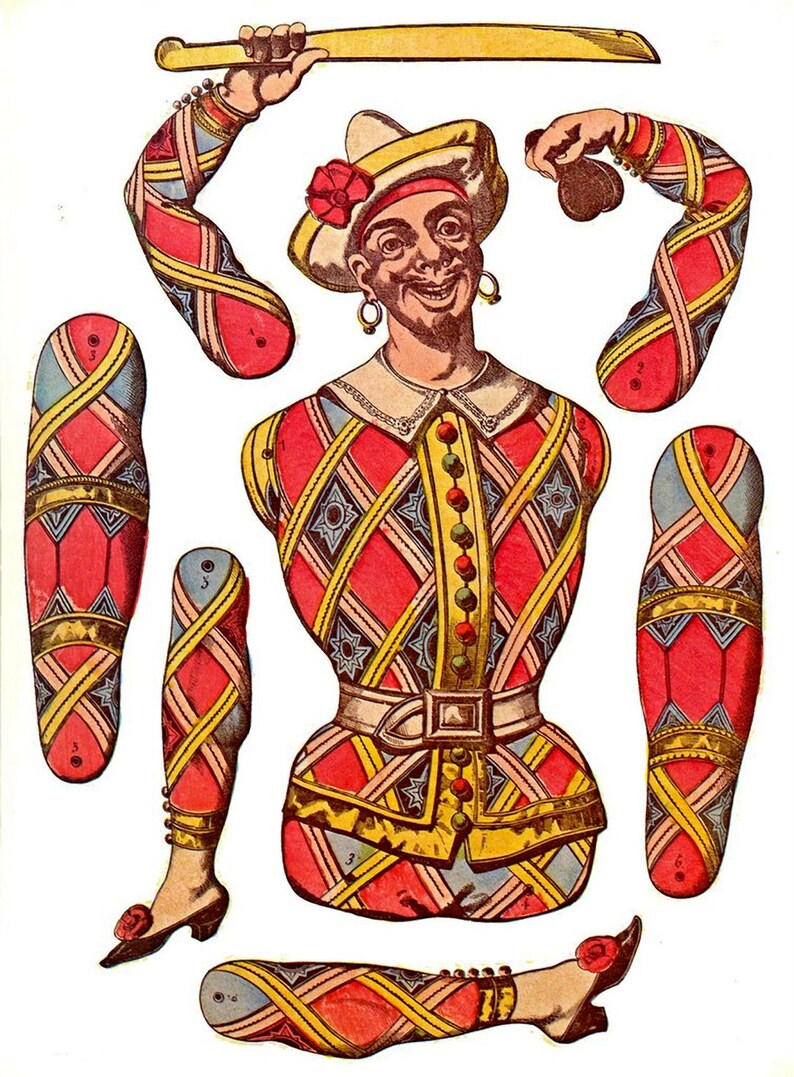 Printable 11 Vintage Jumping Jack Toys to Print Cut Out and Etsy UK