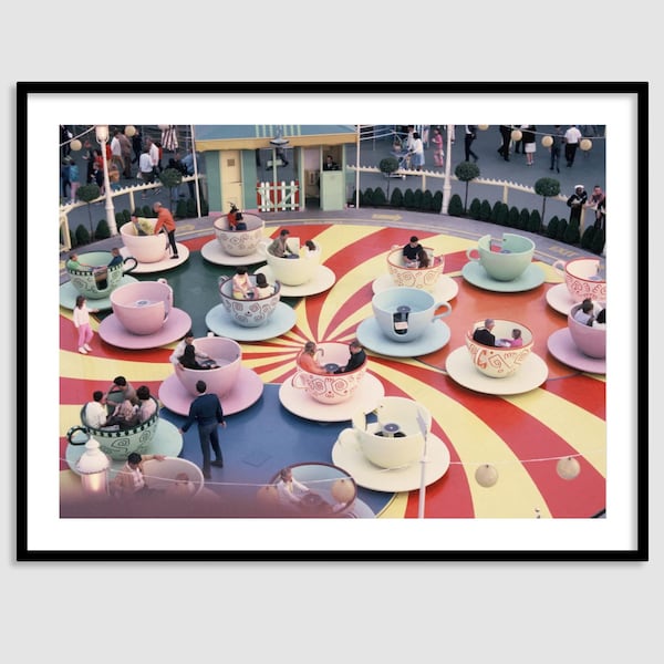 Vintage Disneyland Teacups Print: 1968 Film Photography (Digital Download)