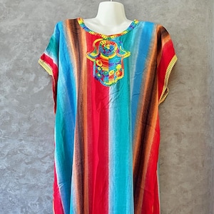 Moroccan Gandoura Kaftan New Dress Berber design for Women Striped Bohemian Caftan Handmade Berber Robe Djellaba Arab Abaya Dubai Dress