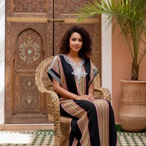 Moroccan Gandoura moroccan caftan for Women boho dresses moroccan free people dress image 9