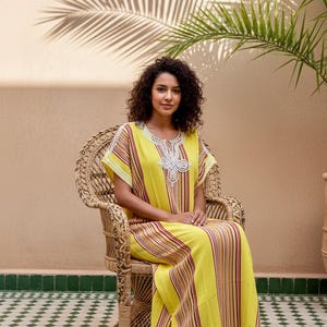 Moroccan Gandoura moroccan caftan for Women boho dresses moroccan free people dress image 5