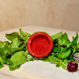 Pack Real Marroquí Olla de barro Aker Fassi / Polvo Aker fassi / Agua de rosas / Botella de kohl / Lápiz labial mágico / Belleza cosmética natural marroquí