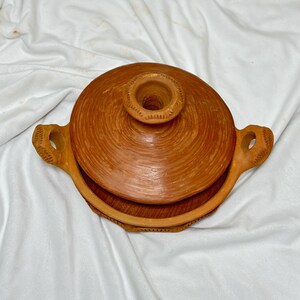 Authentic Moroccan Clay Tajine for Cooking | Terracotta Cooking Pot with Handles | Tagine Handmade in Morocco 4