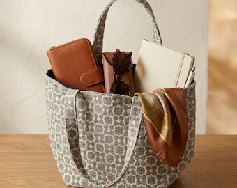 Marokkanische Taschen Große Samttasche | Authentische Taschen aus Marokko mit Zellige Brokat | Luxus Boho Schulter Geldbörse & Laptop Shopper