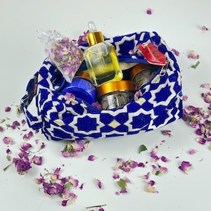 Royal Moroccan Hammam Spa Kit | Eucalyptus Black Soap, Kessa Glove, Rhassoul Clay, Nila Powder, Argan Oil | Exclusive Artisan Detox Gift Set image 5