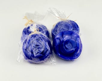 Set of 2 Moroccan Nila Soap Bars Botanical Blue Clay Cleanser Traditional Atlas Beauty