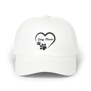 Embroidered Classic Cap - Perfect Gift for Dog Moms, Pet Lovers, Mother&#39;s Day, Dog Owners, Animal Enthusiasts - Dog Mom Design