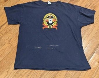 Camiseta gráfica para adultos Y2K Grunge Aqua Teen Hunger Force XL con efecto desgastado