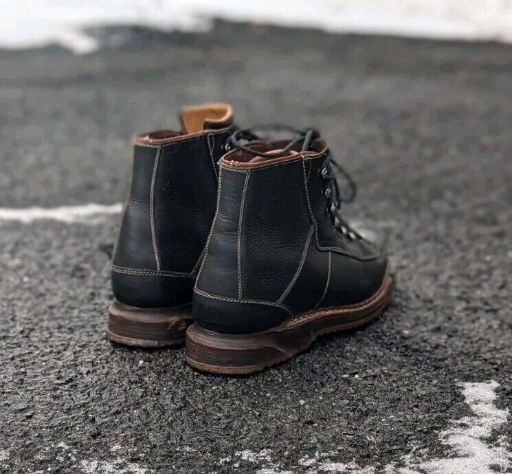 Gorpcore‎ Vintage Swiss RAICHLE Black Leather Telemark Hiking Boots 9.5 Outdoors Gorpcore Vintage Swiss RAICHLE Black Leather Telemark Hiking  main image 2