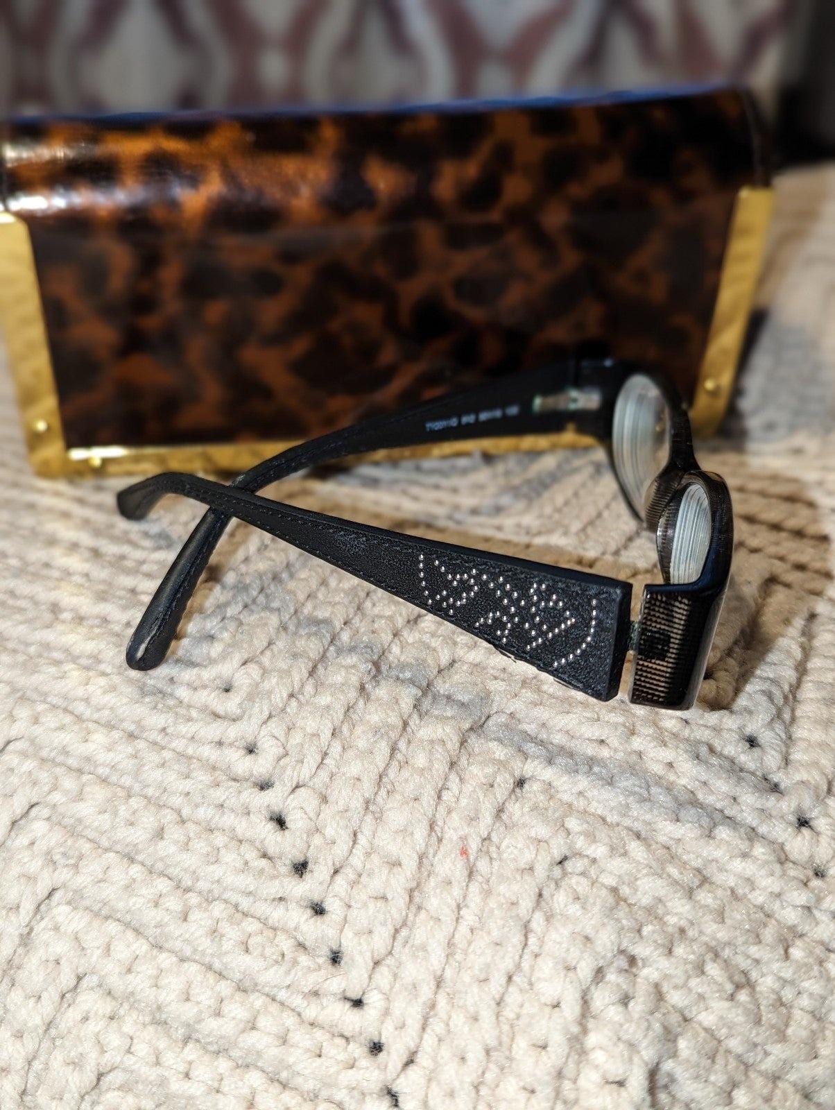 Vintage Tory Burch Y2K Black Leather Eye Glass Frames Only &‎ Tortoise Case Tory Burch TY2152U Eyeglasses | FramesDirect.com main image 4