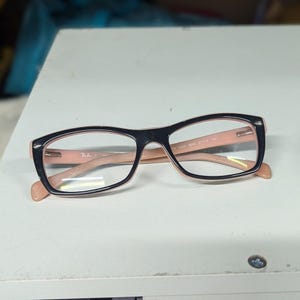 Vintage y2k Ray Ban Eyeglasses Frames RB5150 5024 50-19-135 Black/Pink Full Rim bild 1
