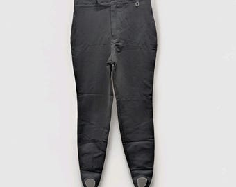 Pantalones de equitación vintage con estribos, estilo Dark Academia, gótico chic, EE. UU., talla 12